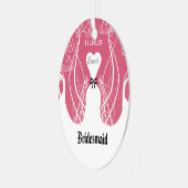 Hochzeitsgown Bridesmaid Weihnachtsschmuck (Vorderseite links)