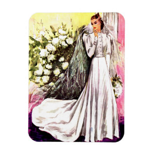 Hochzeitsgown-Druck 1938 Magnet