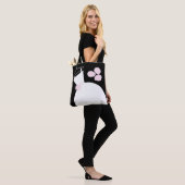 Hochzeitsgown Pink Bride Groom Schwarzer Text Tasche (Am Model)