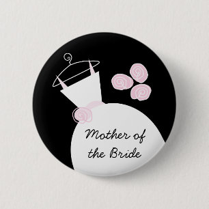 Hochzeitsgown Pink "Mutter der Braut" schwarz Button