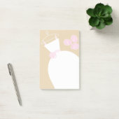 Hochzeitsgown Rosa Beige vertikale Post-it-Note Post-it Klebezettel (Büro)