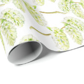 Hochzeitsgras Catkins Aquarelltuch Geschenkpapier (Rolleneckpunkt)