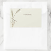 Hochzeitsgras für Singles Rechteckiger Aufkleber (Tasche)