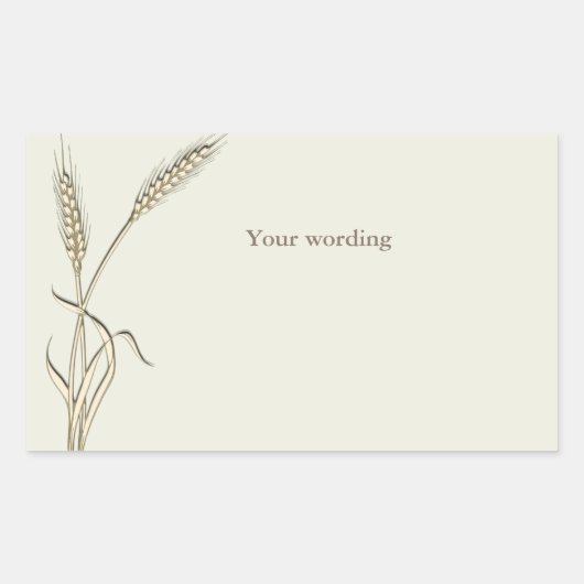 Hochzeitsgras für Singles Rechteckiger Aufkleber (Vorderseite)