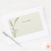 Hochzeitsgras für Singles Rechteckiger Aufkleber (Umschlag)