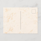 Hochzeitsgras-Rose Einladungspostkarte (Rückseite)