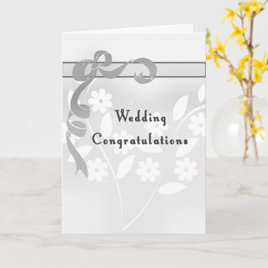 Hochzeitsgratulation an Cousin & Husband Karte (Gelbe Blume)