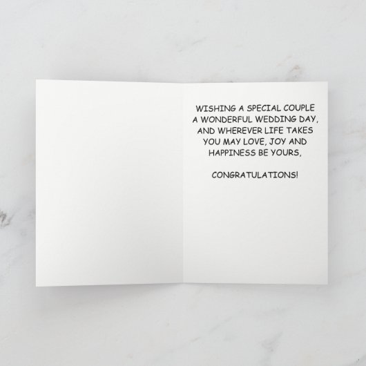 Hochzeitsgratulation Charming Karte (Innenseite)