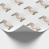 Hochzeitsgratulation: Elegantes Wrapping Geschenkpapier (Ecke)