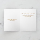 Hochzeitsgratulation für Braut und Erbe Karte (Innenseite)