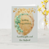 Hochzeitsgratulation für Grandtochter & Husband Karte (Gelbe Blume)