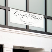 Hochzeitsgratulation Handwriting Typografie Banner (Äußeres Gebäude)