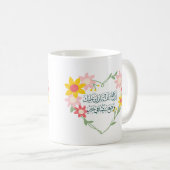 Hochzeitsgratulation in arabischer Farbe Kaffeetasse (VorderseiteRechts)