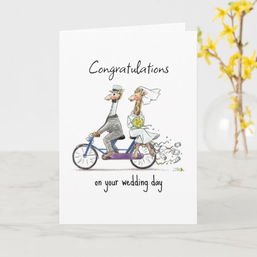 Hochzeitsgratulation Karte (Gelbe Blume)