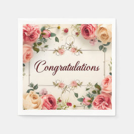 Hochzeitsgratulation Napkin Serviette