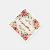 Hochzeitsgratulation Napkin Serviette (Ecke)