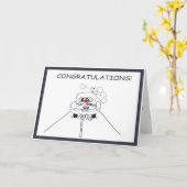 Hochzeitsgratulation-neu/Cartoon Karte (Gelbe Blume)