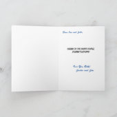 Hochzeitsgratulation Party Balloons Karte (Innenseite)