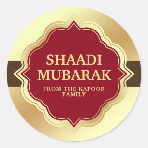 Hochzeitsgratulation Shaadi Mubarak Sticker
