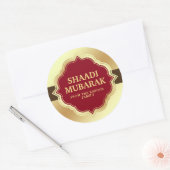 Hochzeitsgratulation Shaadi Mubarak Sticker (Umschlag)