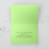 Hochzeitsgratulation Weißer Hibiskus Karte (Innenseite)