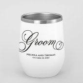 Hochzeitsgroom Typografie Skript Custom Tumbler