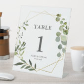 Hochzeitsgrün - Tischschild Sockelschild (In Situ)