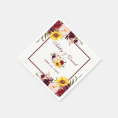 Hochzeitsgrundierung Serviette (Ecke)