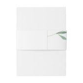 Hochzeitsgrüne Blätter Einladungsbanderole (Rückseitenbeispiel)