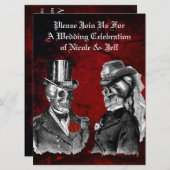 Hochzeitsgrunge - Sondereinladung Einladung (Vorne/Hinten)