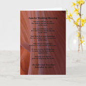 Hochzeitsgrußkarte Apache Segen fühlen Sie sich wi Karte (Gelbe Blume)