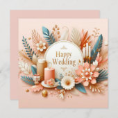 Hochzeitsgrusskarten Feiertagskarte (Vorne/Hinten)