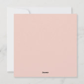 Hochzeitsgrusskarten Feiertagskarte (Rückseite)