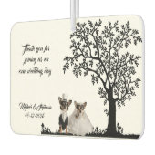 Hochzeitsgunst  autolufterfrischer (Links)