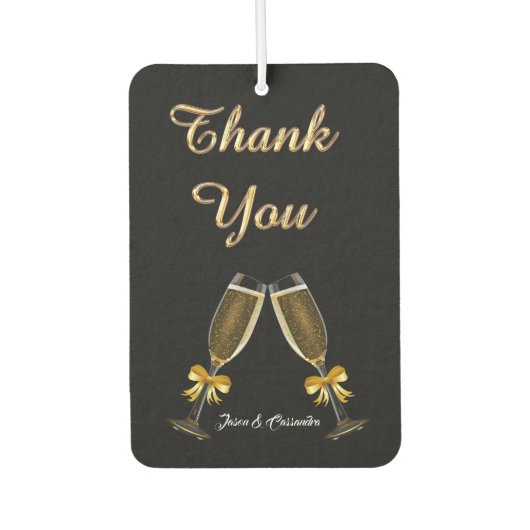 Hochzeitsgunst Autolufterfrischer (Vorderseite)