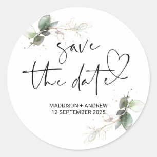 Hochzeitsgunst Dankeschön von Braut Bräutigam Gesc Runder Aufkleber