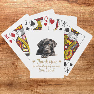 Hochzeitsgunst-Kartenspiel für Hunde Spielkarten