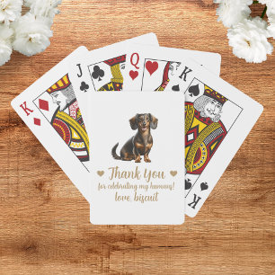 Hochzeitsgunst-Spielkarten für Hunde Spielkarten