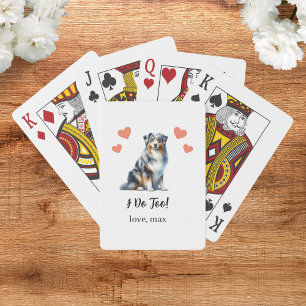 Hochzeitsgunst-Spielkarten für Hunde Spielkarten