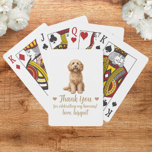 Hochzeitsgunst-Spielkarten für Hunde Spielkarten
