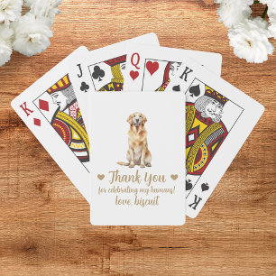 Hochzeitsgunst-Spielkarten für Hunde Spielkarten