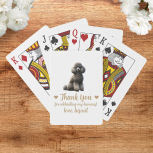 Hochzeitsgunst-Spielkarten für Hunde Spielkarten