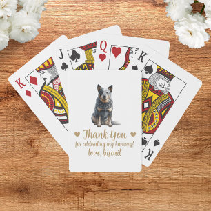 Hochzeitsgunst-Spielkarten für Hunde Spielkarten