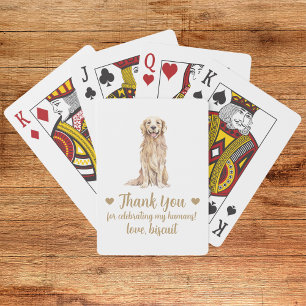 Hochzeitsgunst-Spielkarten für Hunde Spielkarten