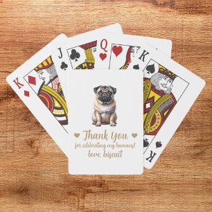 Hochzeitsgunst-Spielkarten mit Hund Spielkarten