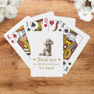 Hochzeitsgunst-Spielkarten mit Hund Spielkarten