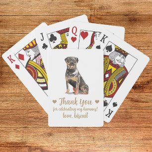 Hochzeitsgunst-Spielkarten mit Hund Spielkarten