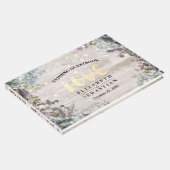 Hochzeitsgürtel florale String Lights Rustikales H Gästebuch (Ecke)