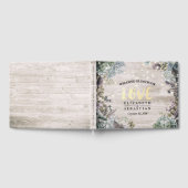 Hochzeitsgürtel florale String Lights Rustikales H Gästebuch (Voll)