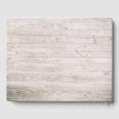 Hochzeitsgürtel florale String Lights Rustikales H Gästebuch (Rückseite)